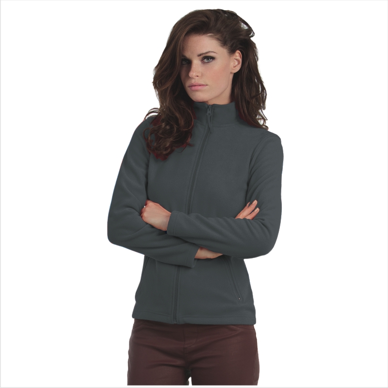 Куртка флисовая женская ID.501/women, темно-серая/dark grey, размер XXXL
