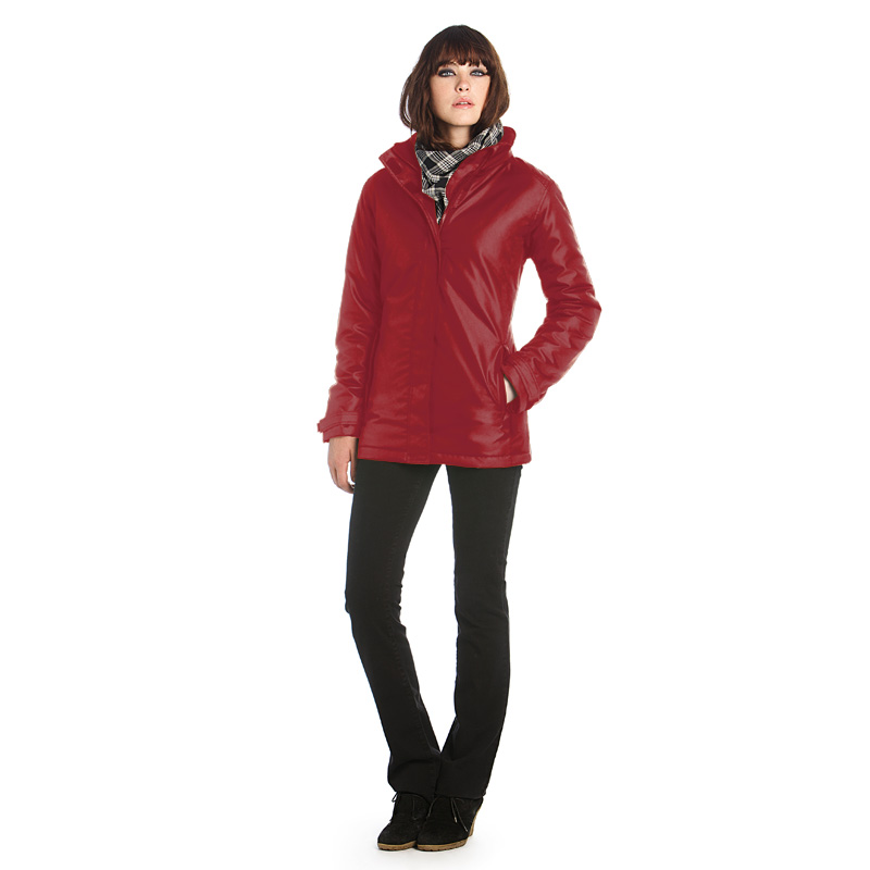 Куртка женская Real+/women, темно-красная/deep red, размер XXL