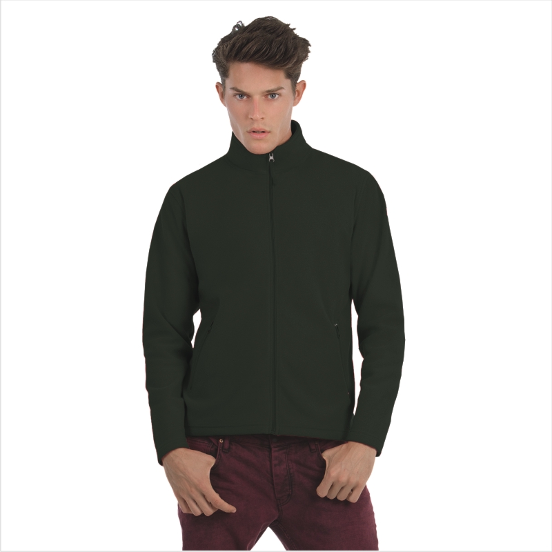 Куртка флисовая ID.501, лесная зелень/forest green, размер XXXXL