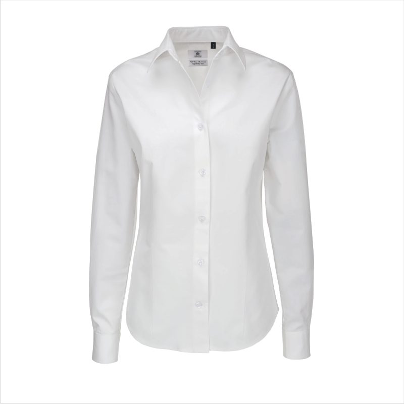 Рубашка женская с длинным рукавом Sharp LSL/women, белая/white