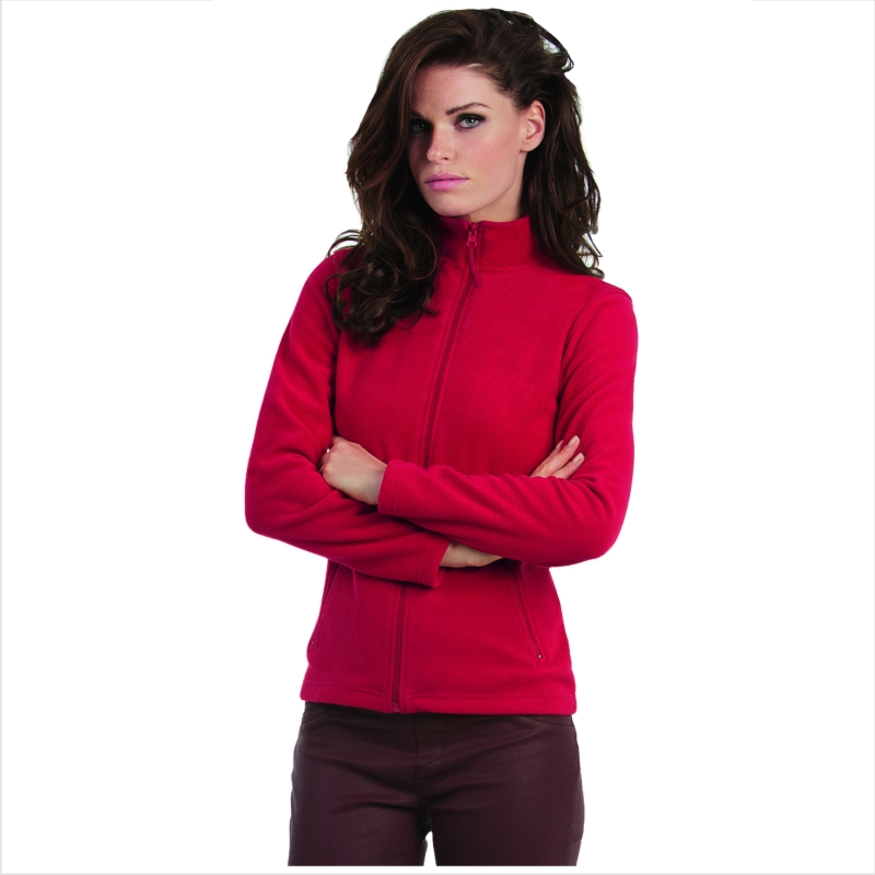Куртка флисовая женская ID.501/women, красная/red, размер XXL
