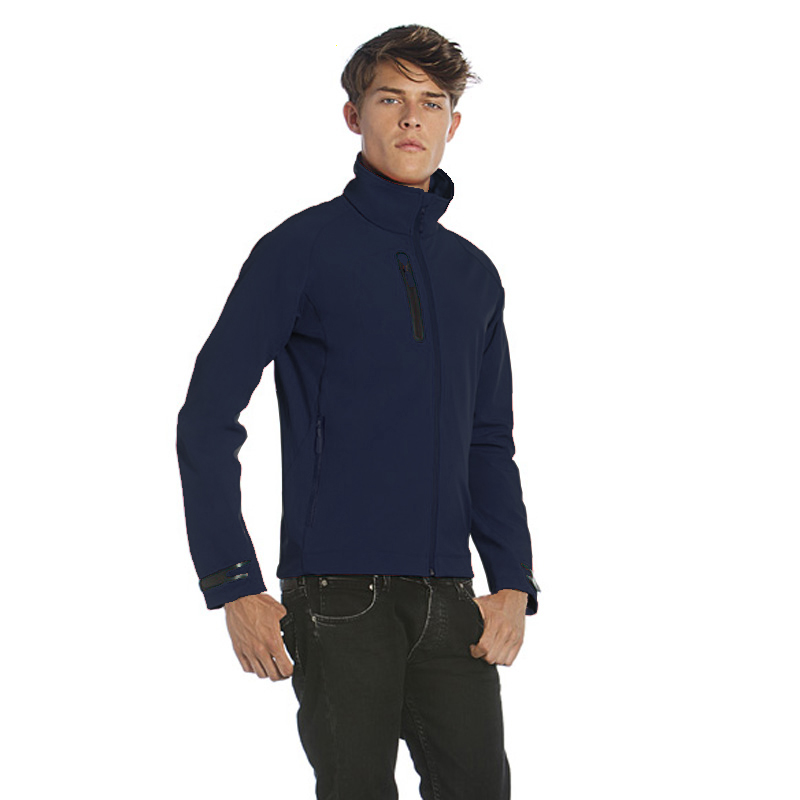 Куртка мужская на молнии X-Lite Softshell/men, темно-синяя/navy, размер L