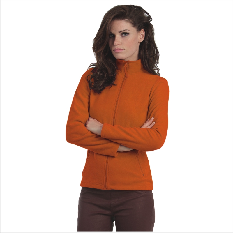 Куртка флисовая женская ID.501/women, темно-оранжевая/pumpkin orange, размер XXL