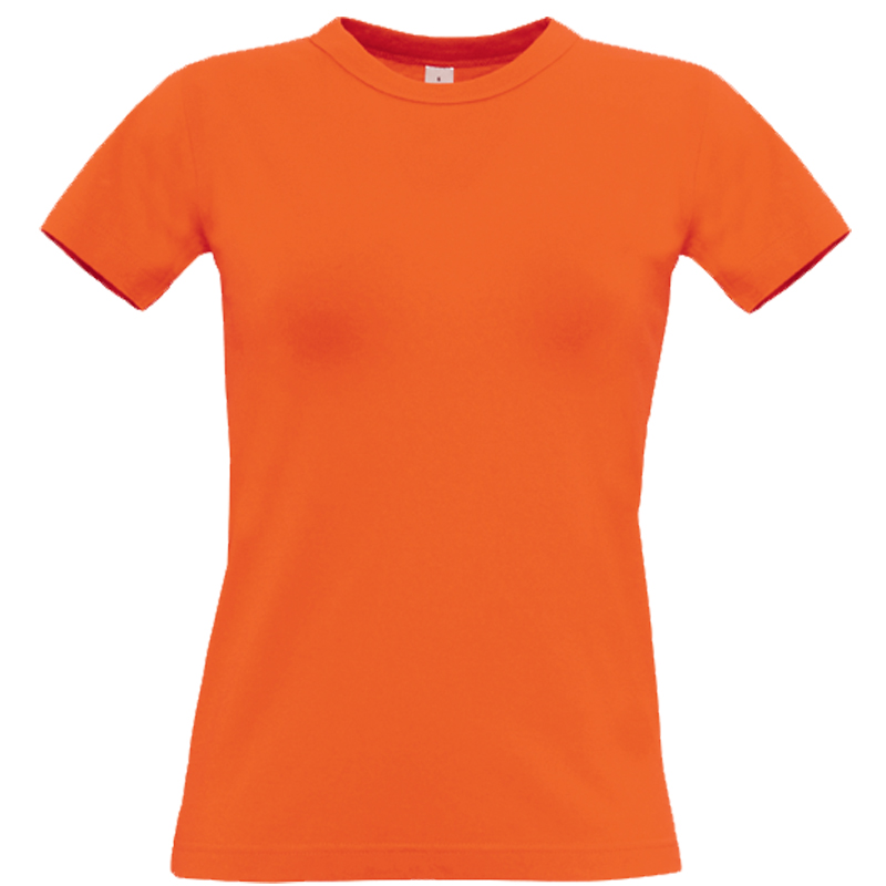 Футболка женская Exact 190/women, цвет оранжевый, размер XXL