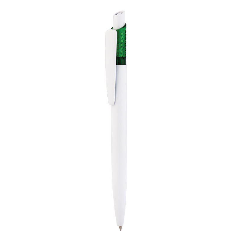 Ручка шариковая "Dallas", белая/зеленая