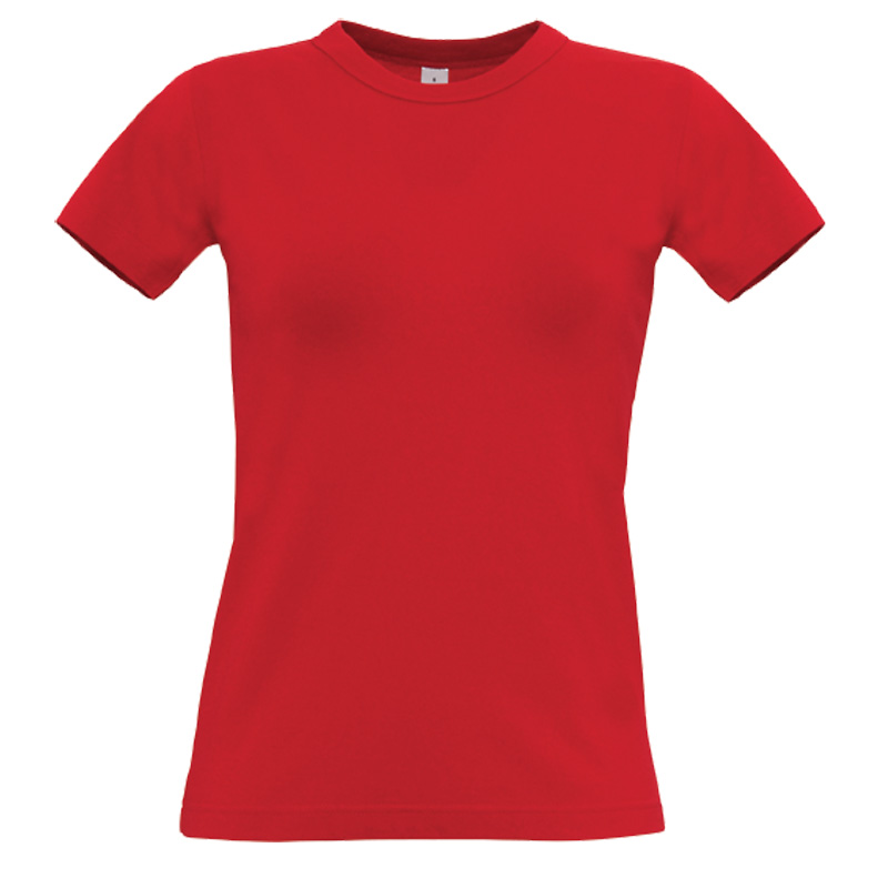 Футболка женская Exact 190/women, цвет красный, размер XXL