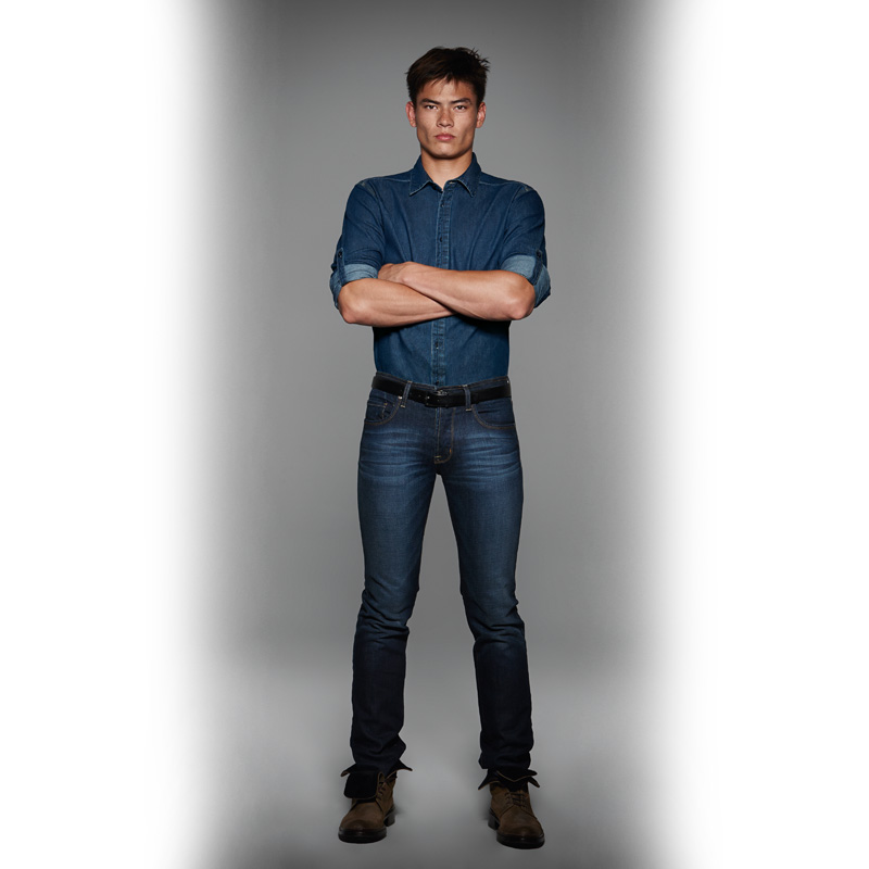 Рубашка мужская DNM Vision/men, цвет джинсовый, размер XXL
