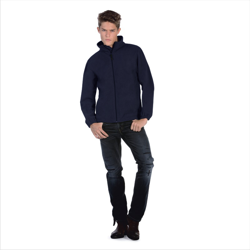 Куртка флисовая WindProtek, цвет темно-синий, размер XL