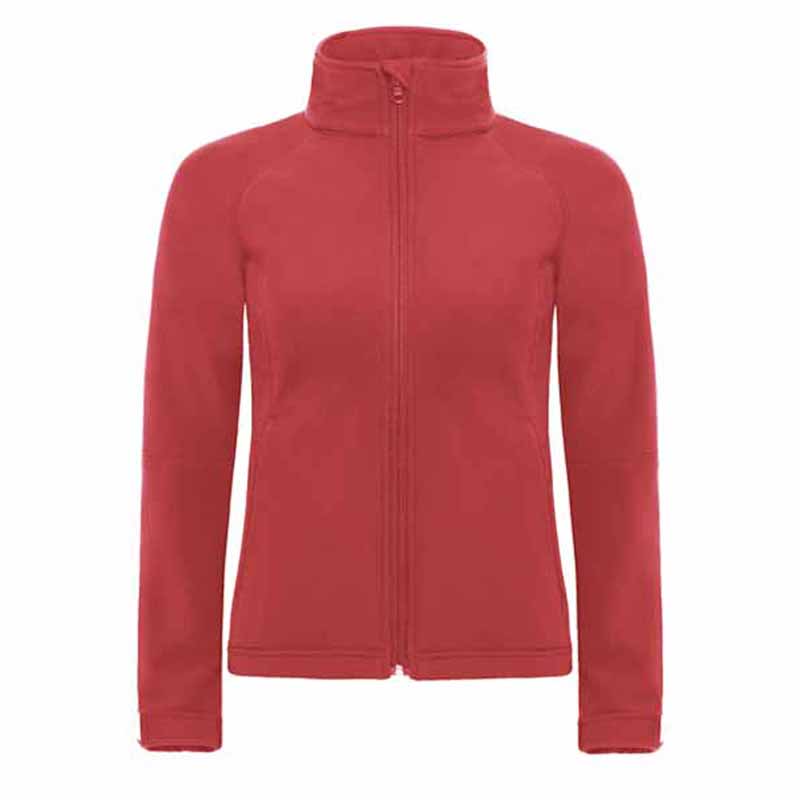 Куртка женская с капюшоном Hooded Softshell/women, цвет красный, размер S