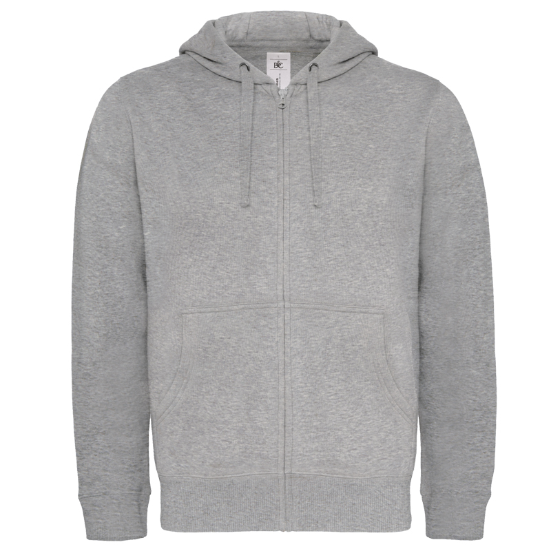 Толстовка мужская на молнии Hooded Full Zip/men, цвет пестрый серый, размер L