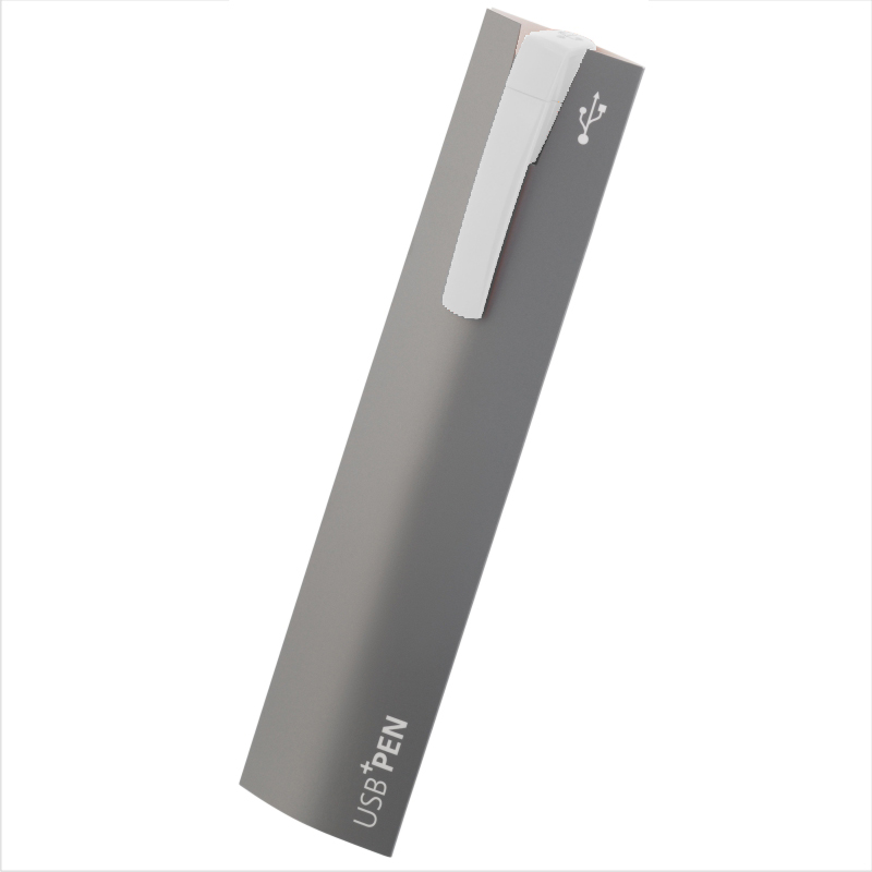 Ручка с флеш-картой USB 16GB «TURNUS M», цвет белый