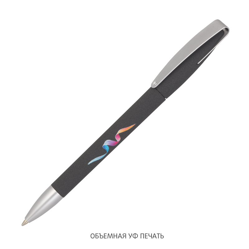 Ручка шариковая COBRA SOFTGRIP MM, цвет черный