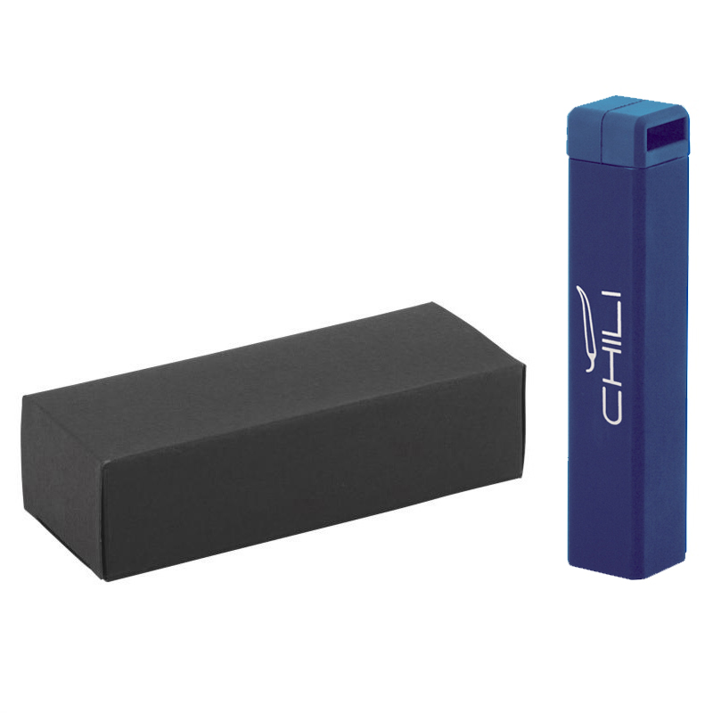 Зарядное устройство "Chida" 2800 mAh, покрытие soft touch, цвет темно-синий