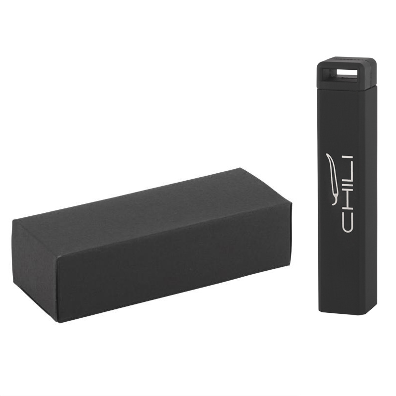 Зарядное устройство "Chida" 2800 mAh, покрытие soft touch, цвет черный