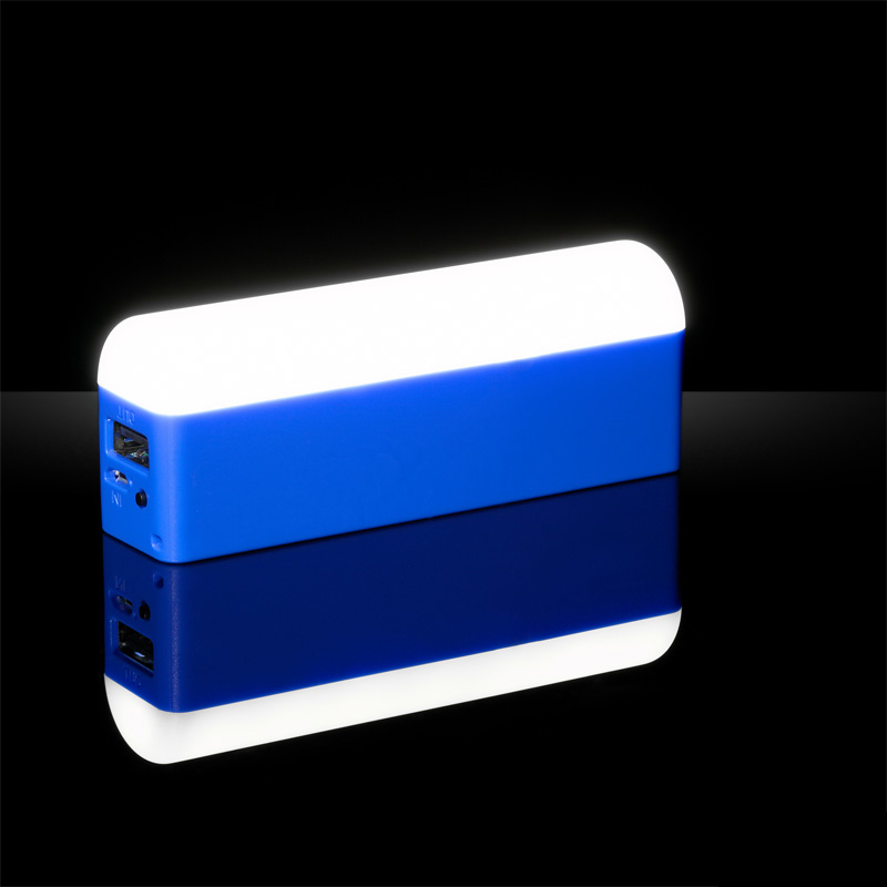 Зарядное устройство с лампой "Светлячок" , цвет синий с белым