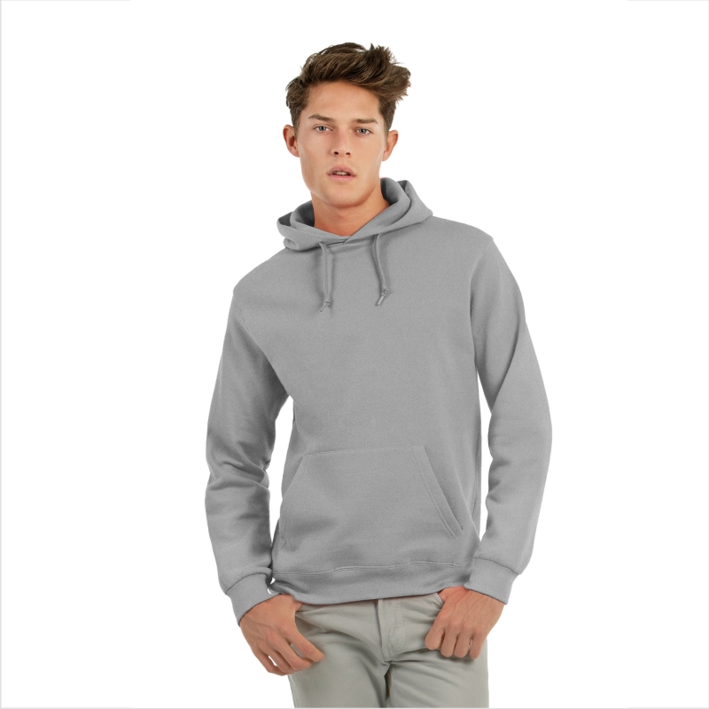 Толстовка с капюшоном ID.003, пестрая серая/heather grey