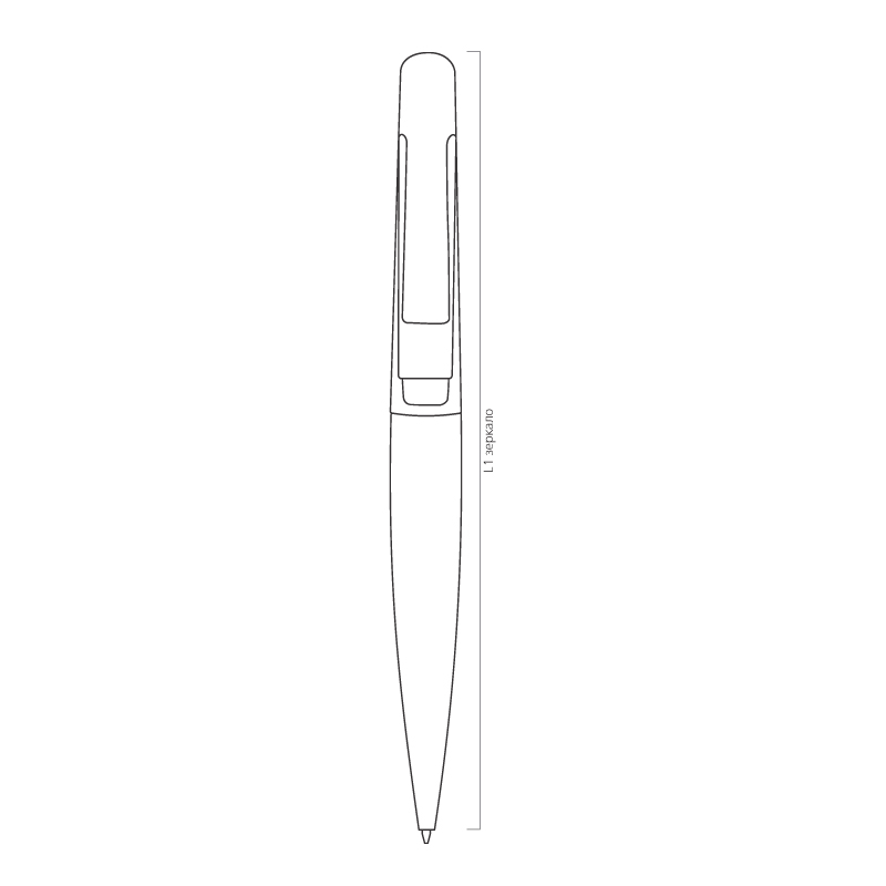 Ручка шариковая "Pluton", покрытие soft touch, цвет черный