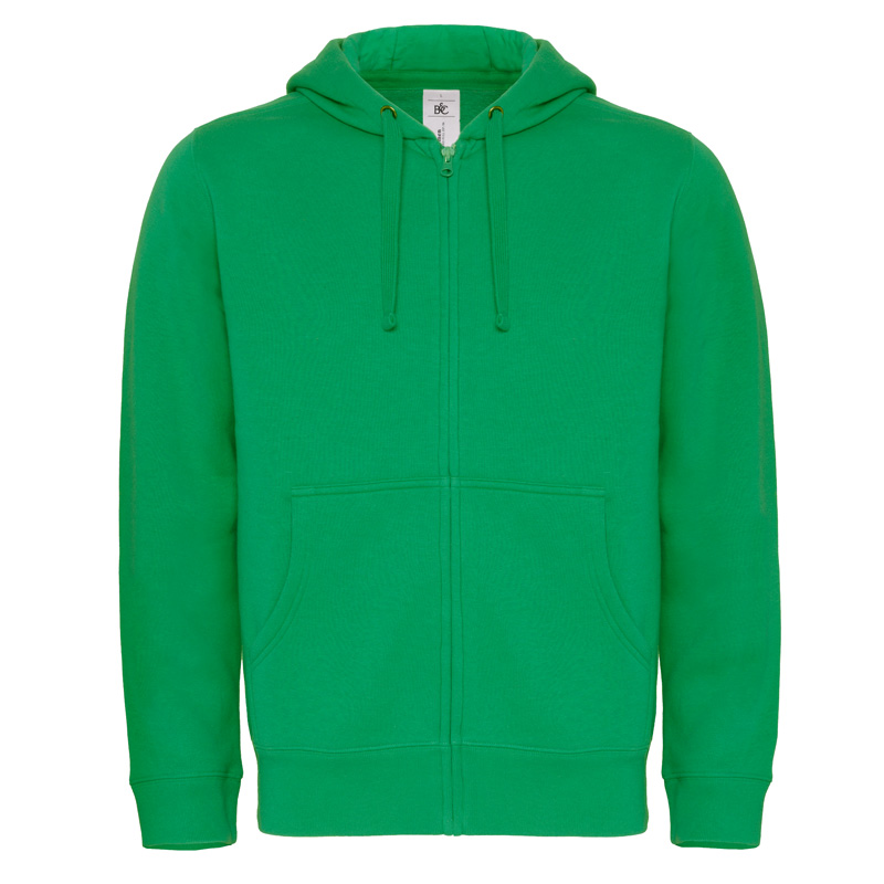 Толстовка мужская на молнии Hooded Full Zip/men, ярко-зеленая/kelly green