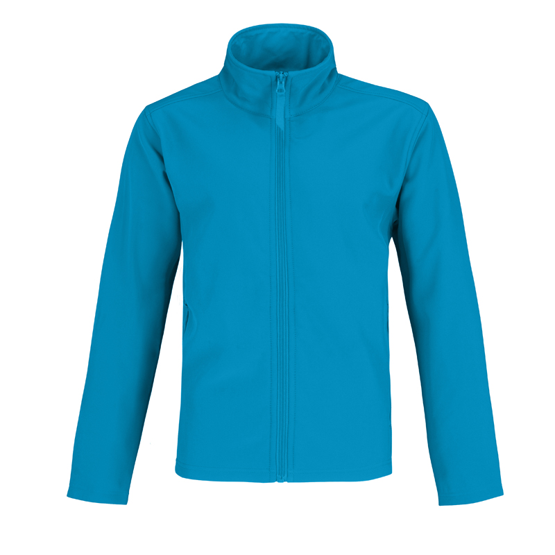 Куртка мужская ID.701 Softshell, ярко-бирюзовый/светло-серый (atoll/ghost grey)