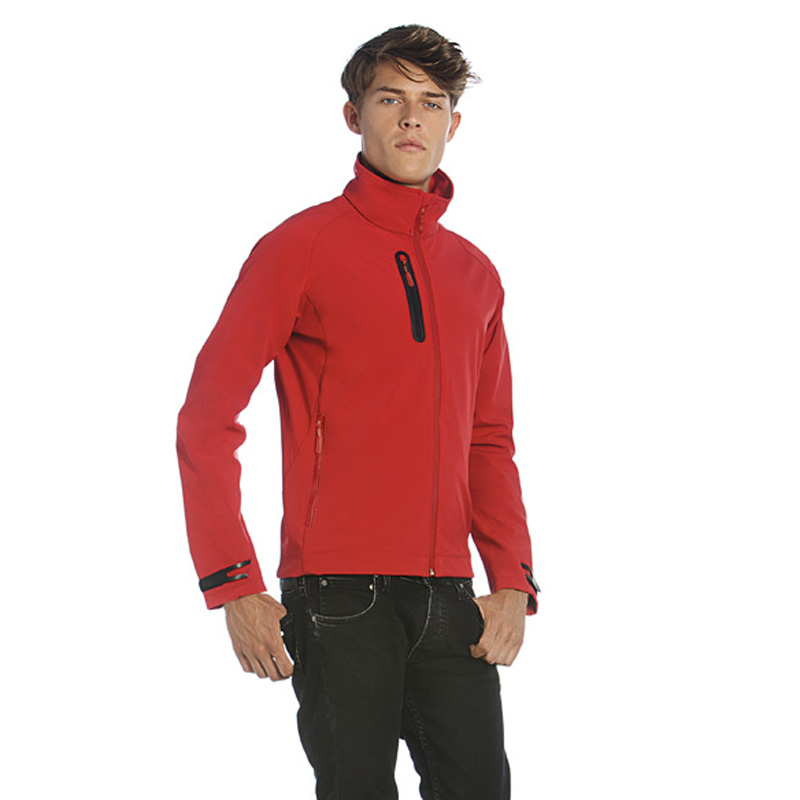 Куртка мужская на молнии X-Lite Softshell/men, темно-красная/deep red