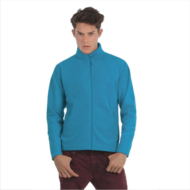 Куртка флисовая ID.501, ярко-бирюзовая/atoll, размер XXL