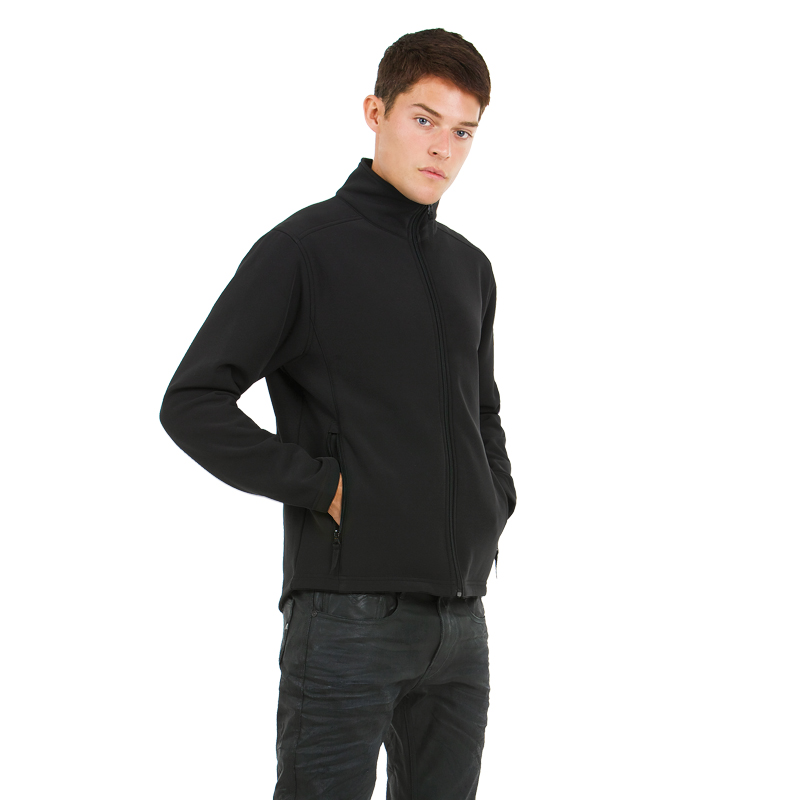 Куртка мужская ID.701 Softshell, черный/черный (black)