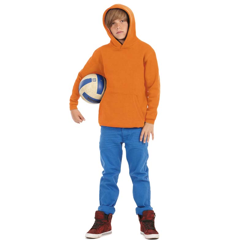 Толстовка детская Hooded/kids, темно-оранжевое/pumpkin orange