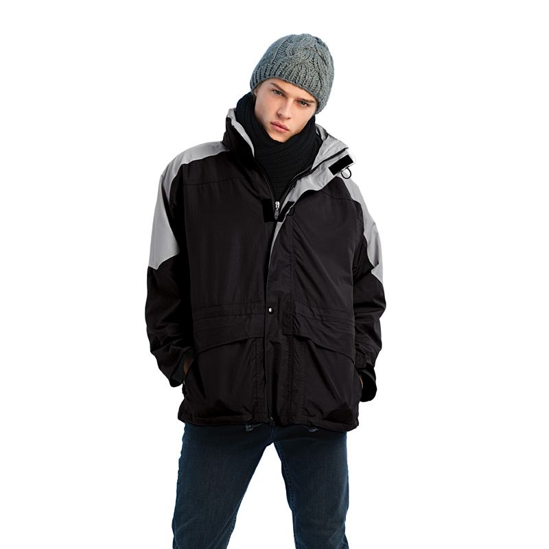 Куртка 3-in-1 Jacket, черно/серая, black/grey, размер XL