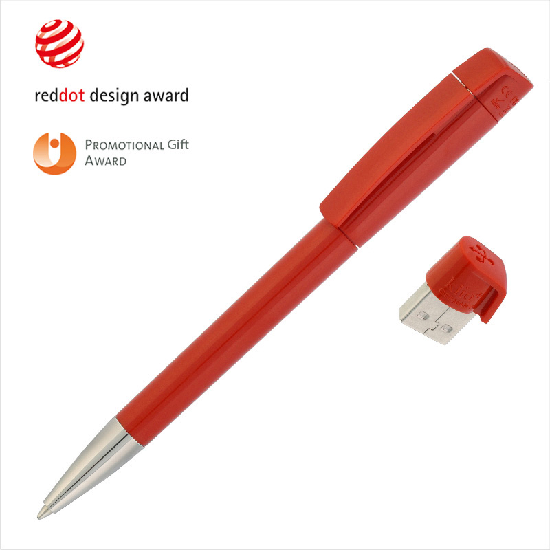 Ручка с флеш-картой USB 16GB «TURNUS M», красный