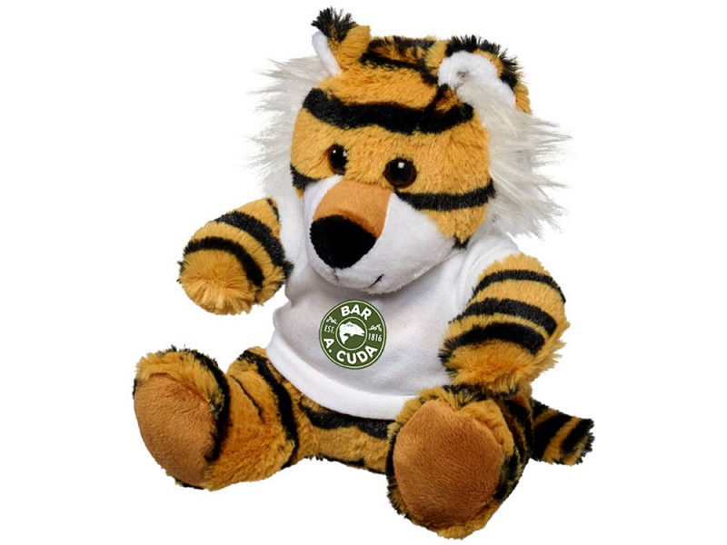 Плюшевый тигр с футболкой