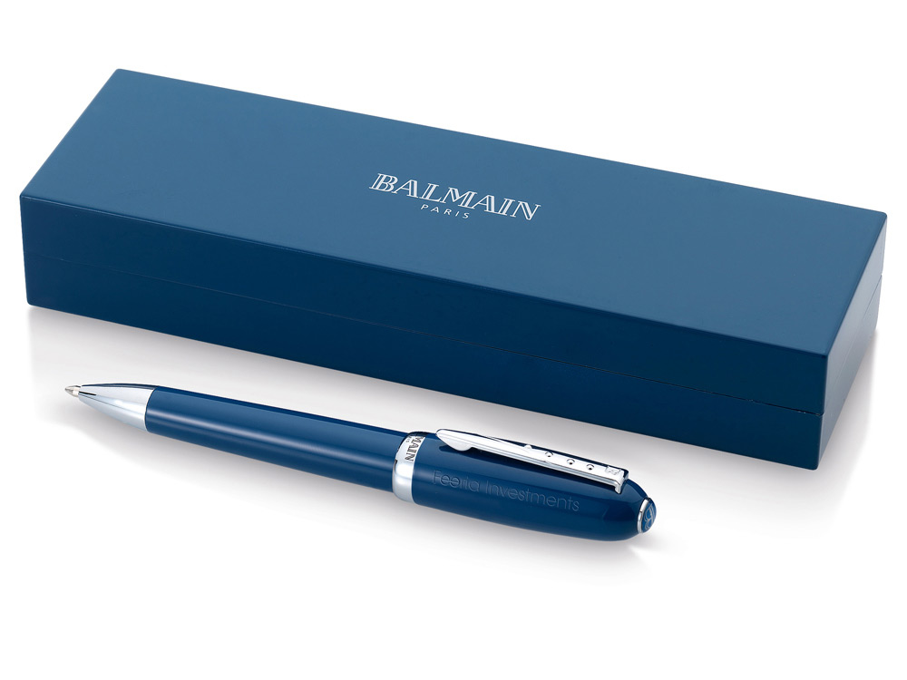 Ручка шариковая "Deauville" в подарочной коробке, синий, черные чернила