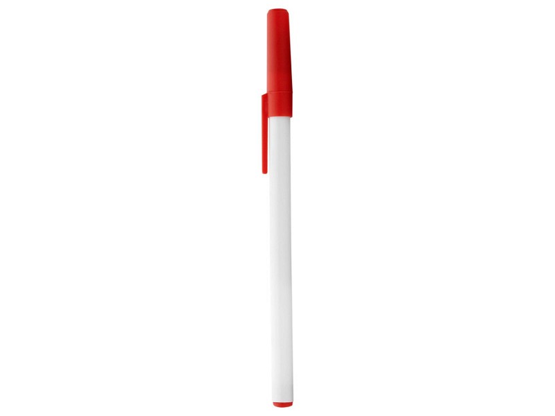 Ручка шариковая "Smart" черные чернила, белый/красный