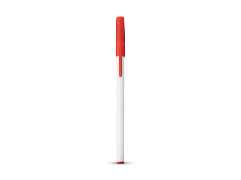 Ручка шариковая "Smart" черные чернила, белый/красный
