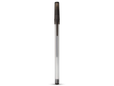 Ручка шариковая "Smart" с колпачком, полупрозрачный белый/черный