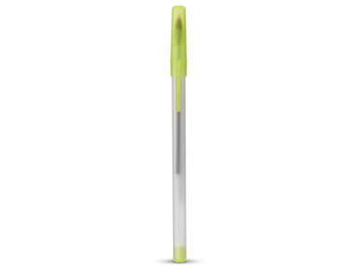 Ручка шариковая "Smart" с колпачком, полупрозрачный белый/лайм