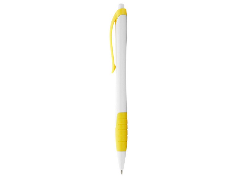 Ручка шариковая "Santa Monica", белый/желтый, черные чернила