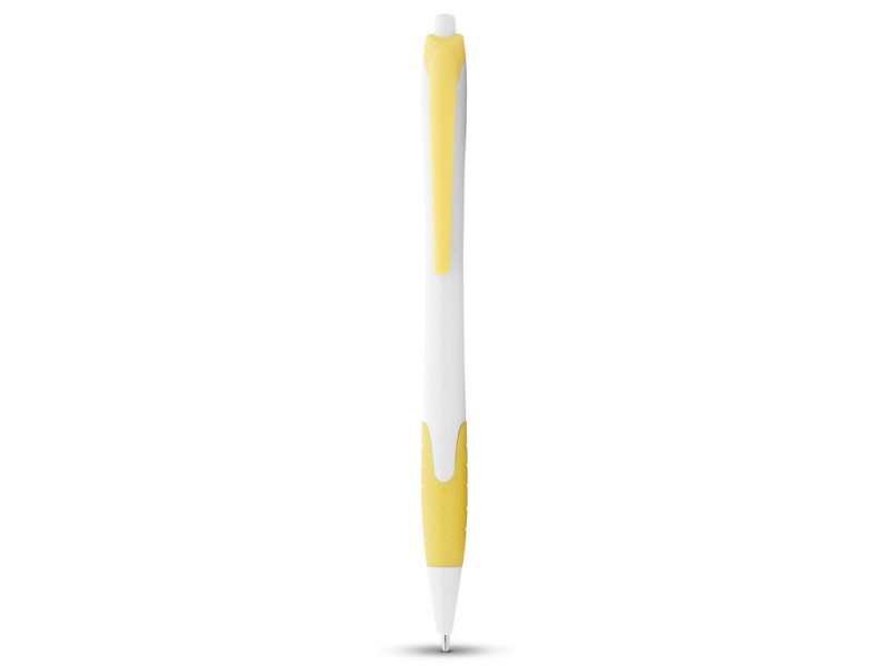 Ручка шариковая "Santa Monica", белый/желтый, черные чернила