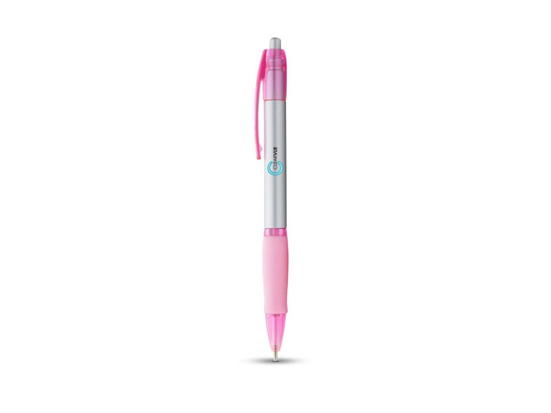 Ручка шариковая "Shelbourne", серебряный/розовый, черные чернила