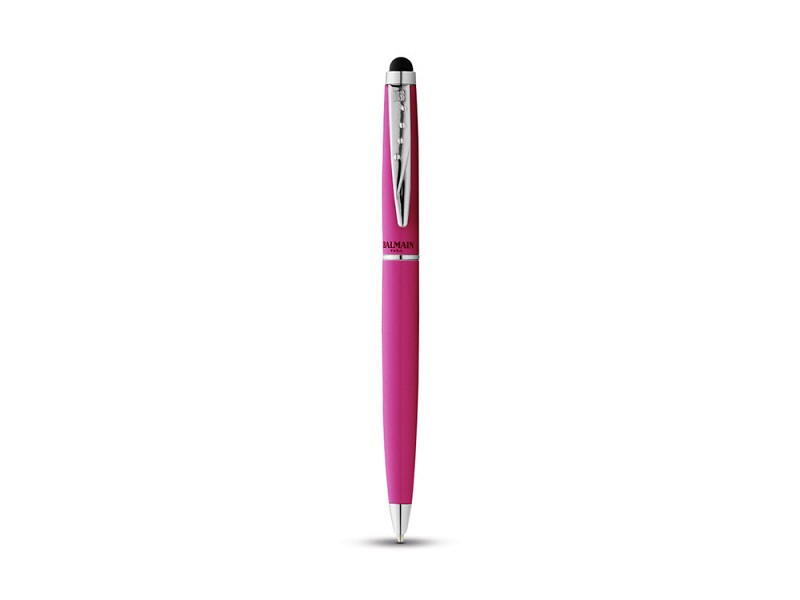 Шариковая ручка-стилус ''Maud '' в футляре, розовый, черные чернила