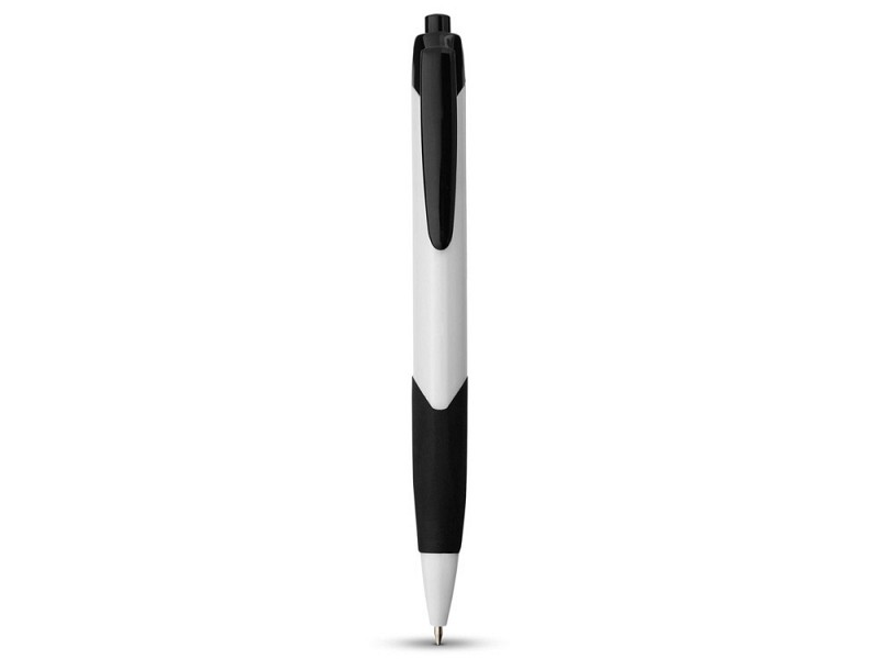 Ручка шариковая "Hawaii", белый/черный, черные чернила