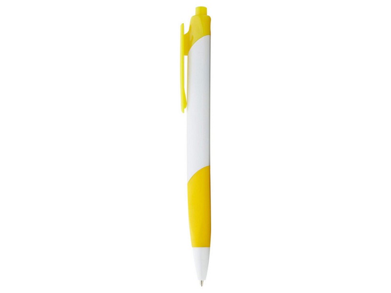 Ручка шариковая "Hawaii", белый/желтый, черные чернила