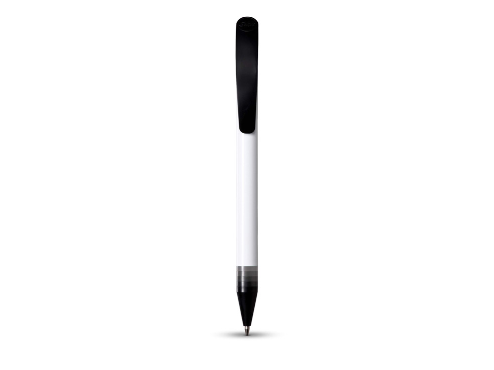 Ручка шариковая "Gradient", белый/черный, синие чернила