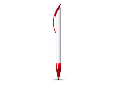 Ручка шариковая "Gradient", белый/красный, синие чернила
