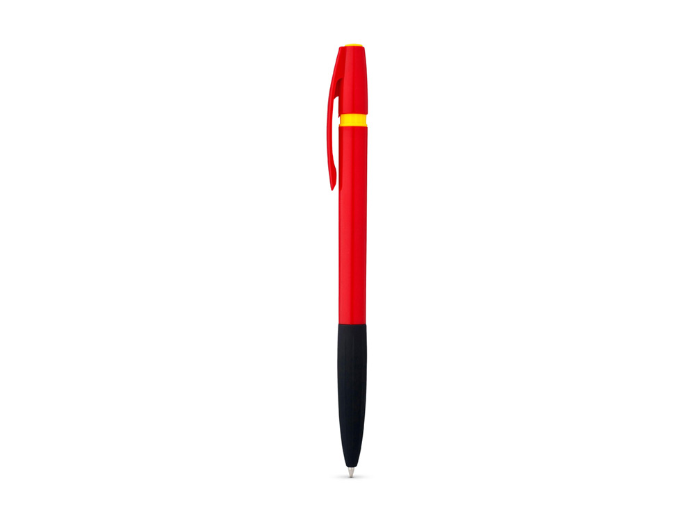 Ручка шариковая "Ansan" с восковым маркером, красный, черные чернила