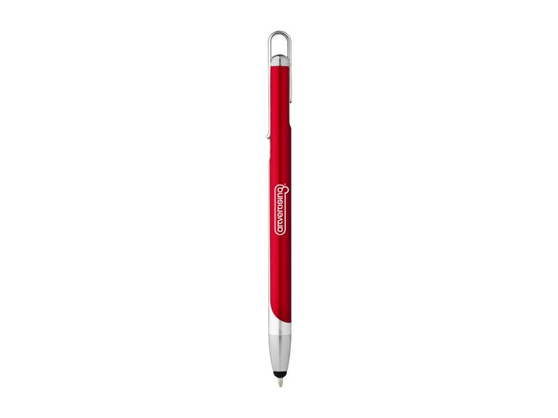 Ручка-стилус шариковая "Sansa", красный, черные чернила