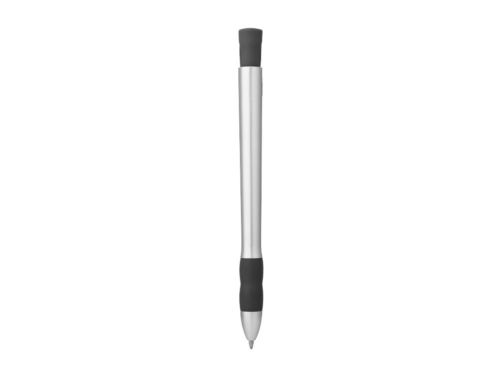Ручка шариковая "Bulla", серебристый/черный, черные чернила