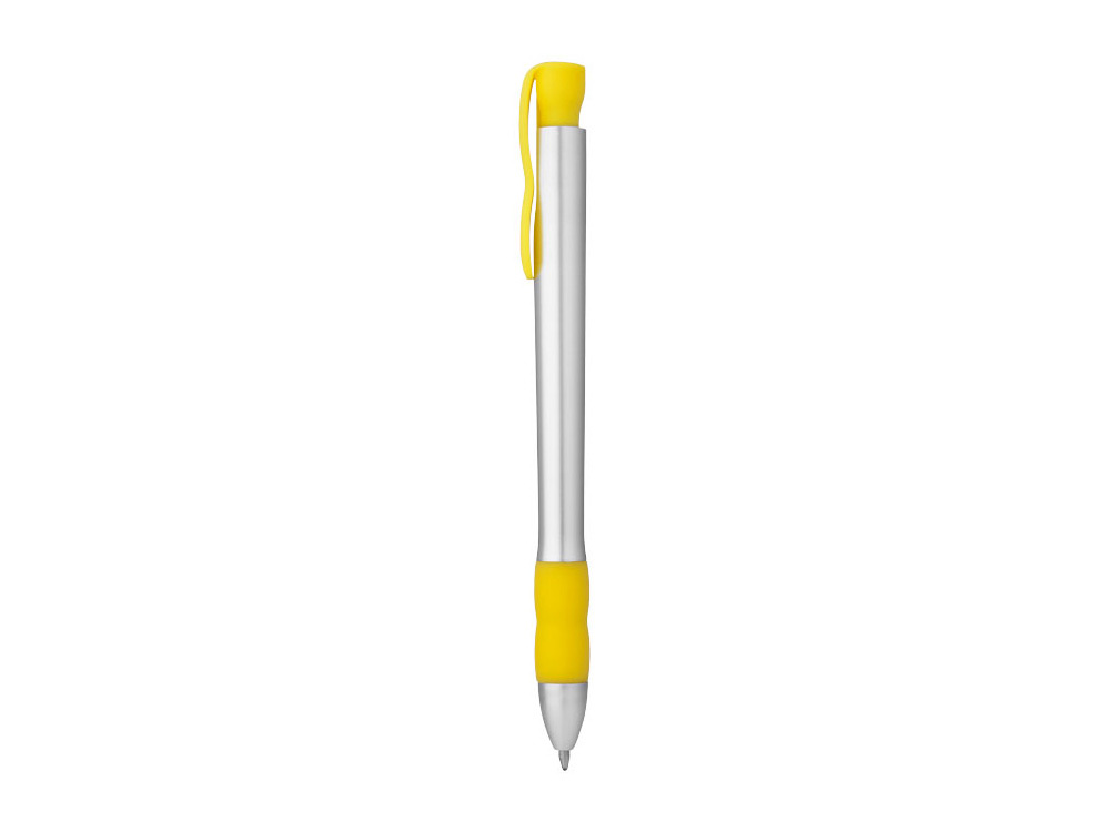Ручка шариковая "Bulla", серебристый/желтый, черные чернила