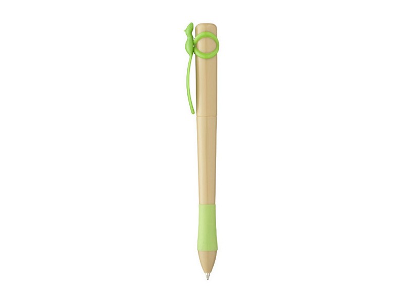 Ручка шариковая "Squirrel", бежевый/зеленое яблоко