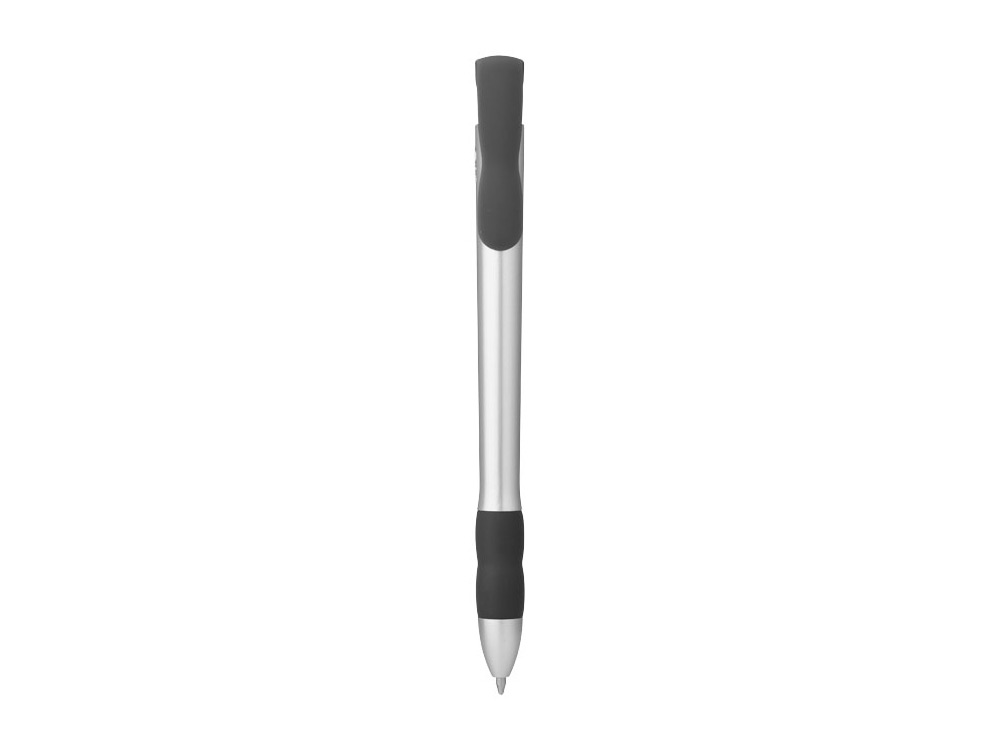 Ручка шариковая "Bulla", серебристый/черный, синие чернила
