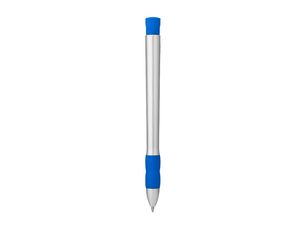 Ручка шариковая "Bulla", серебристый/синий, синие чернила